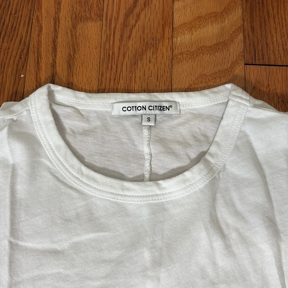 COTTON CITIZEN Jagger Long Sleeve Shirt White Small NWT - Picture 5 of 13